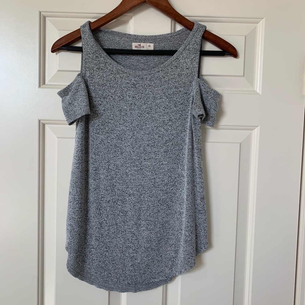 Hollister shoulder cut out shirt